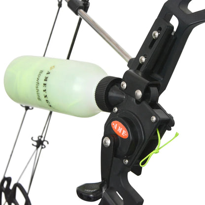Archery Fishing Reel Rope Pot Fishing Tackle ABS Aluminum Alloy Pot 40m Fishing Line for Compound Bow Shooting Hunting Tool