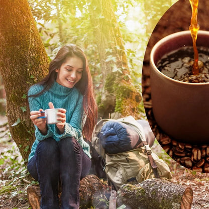 Camping Cups Set Collectible Ornament Backpacking Coffee Kit Pour Over Coffee Kit for Camping Trips Travel Ceremony Kitchen