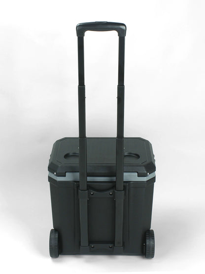 Portable PU Thermal Insulation Box Refrigerator 24L with Pull Rod for Outdoor Camping Fishing Stall Selling Wheel Mobile Ice Box