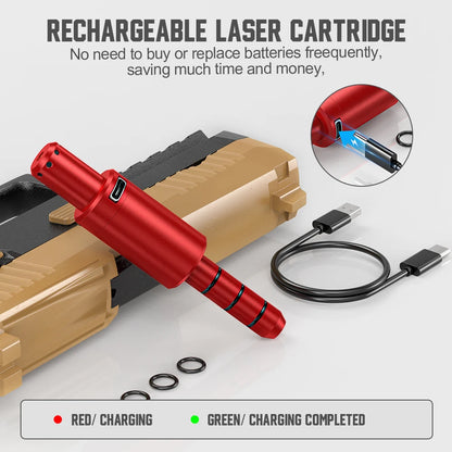 9MM dual-purpose magnetic suction laser training bullet, red dot laser training bullet, dry powder laser training bullet