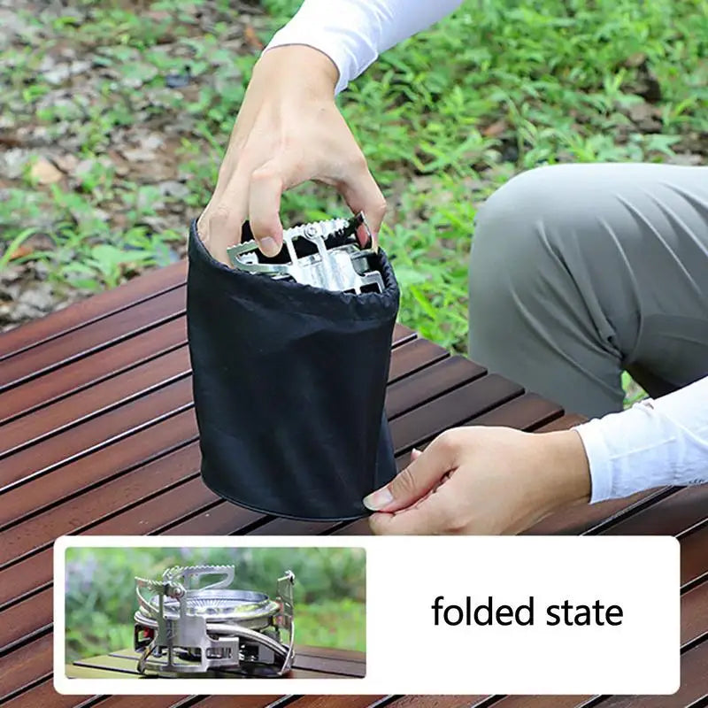 Tourist Burner Cooking Stove Camping Windproof Gas Stove 3800W Outdoor Strong Fire Stove Heater Ultralight Folding Picnic Cooker