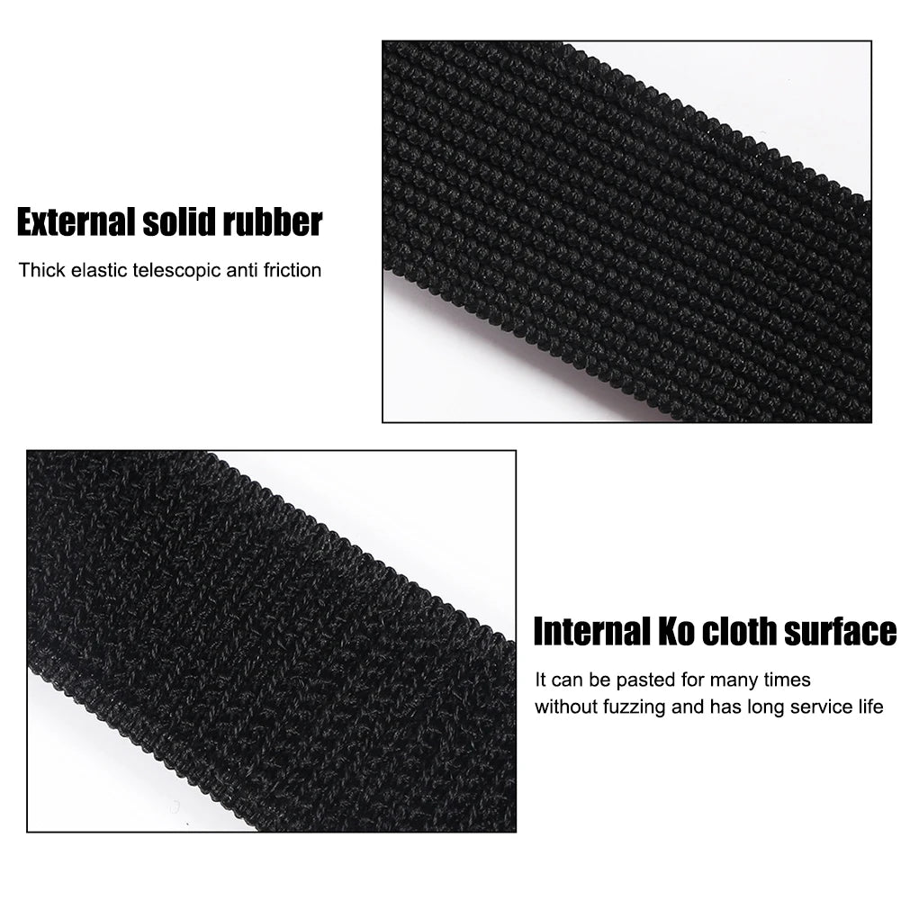 5/10Set 2Pcs/Set Fishing Rod Pole Protector Case Cover Sleeve Fishing Rod Fastener Belts Rubber FIsh Pole Fastening Belt Strap