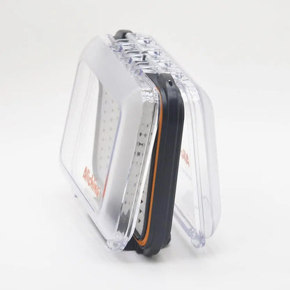 Small Fly Box for Fly Fishing, Grey Foam Insert, Waterproof