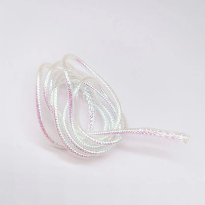 Round Pearl Mylar Braided Tubing Nylon Fly Tying Tool Fishing Materials Mesh for Freshwater Streamers 2mm 4mm 6mm