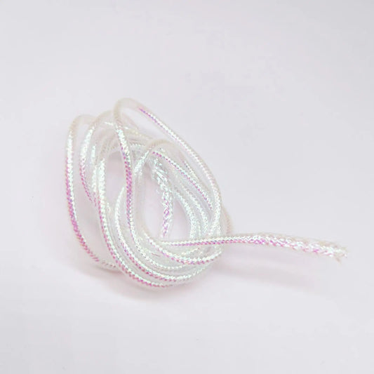 Round Pearl Mylar Braided Tubing Nylon Fly Tying Tool Fishing Materials Mesh for Freshwater Streamers 2mm 4mm 6mm