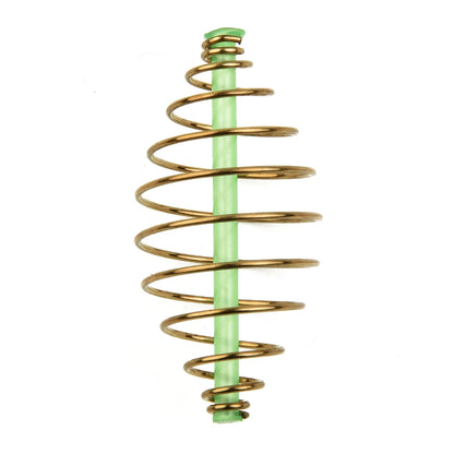 10pcs Carp Fishing Inline Method Spring Feeder Coarse Bait Cages Terminal Tackle 2/3.3cm Fishing Spring Feeder Fishing Bait Cage