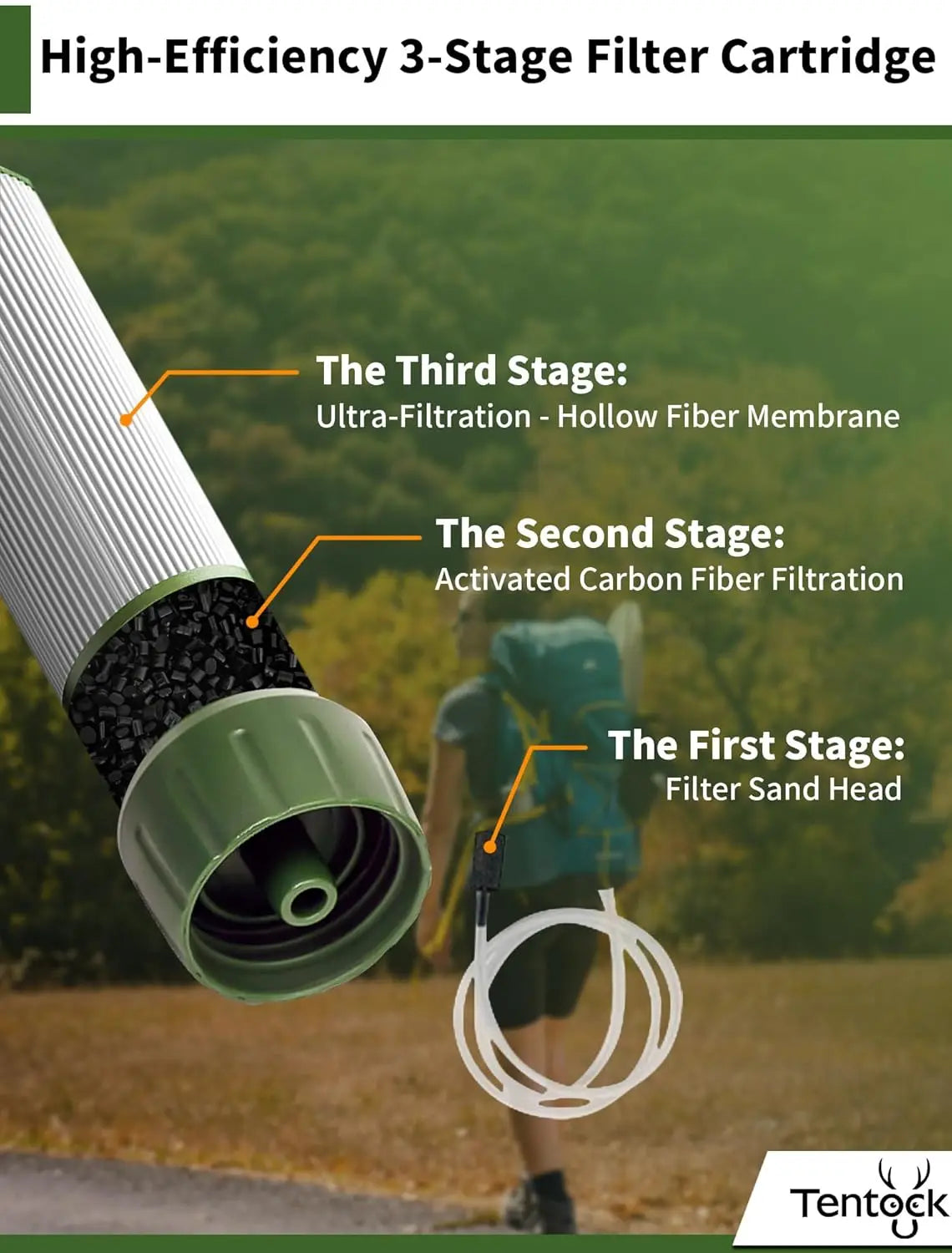 Water Filter Personal Purifier Simple Outdoor Portable Equipment Disaster Prevention Mountaineering Earthquake Lightweight Small