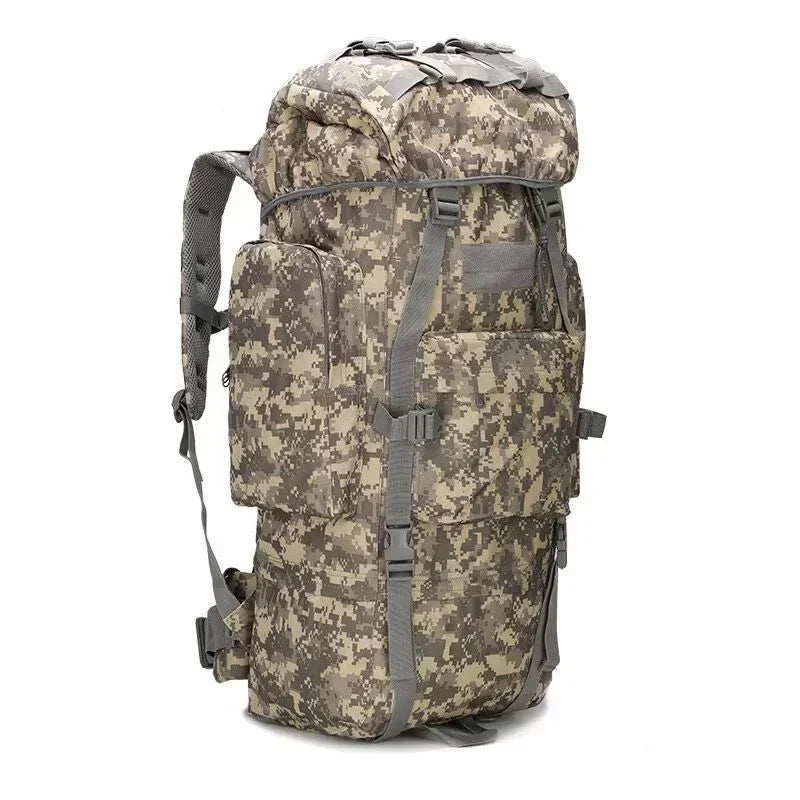 70L Metal Steel Frame Bag Men's New Hunting Backpack Waterproof Nylon Backpacks Hunting Bags