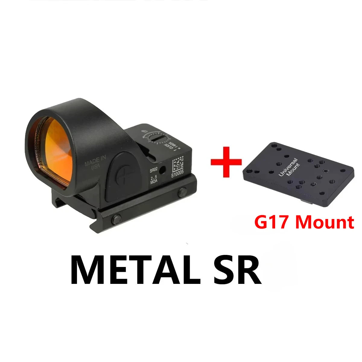SR RM Mini Red Dot Sight Collimator Scope For Glock 17 Rear Sight Mount Hunting Optics Holographic Hot 20mm Rail Scope