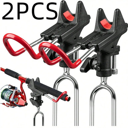 2Pack Fishing Rod Holders, Bank & Ground Fishing Pole Holders, 360 Degree Adjustable Fishing Pole Rack Stand For Bank, Beach, Ground 13.77inch