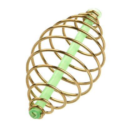 10pcs Carp Fishing Inline Method Spring Feeder Coarse Bait Cages Terminal Tackle 2/3.3cm Fishing Spring Feeder Fishing Bait Cage