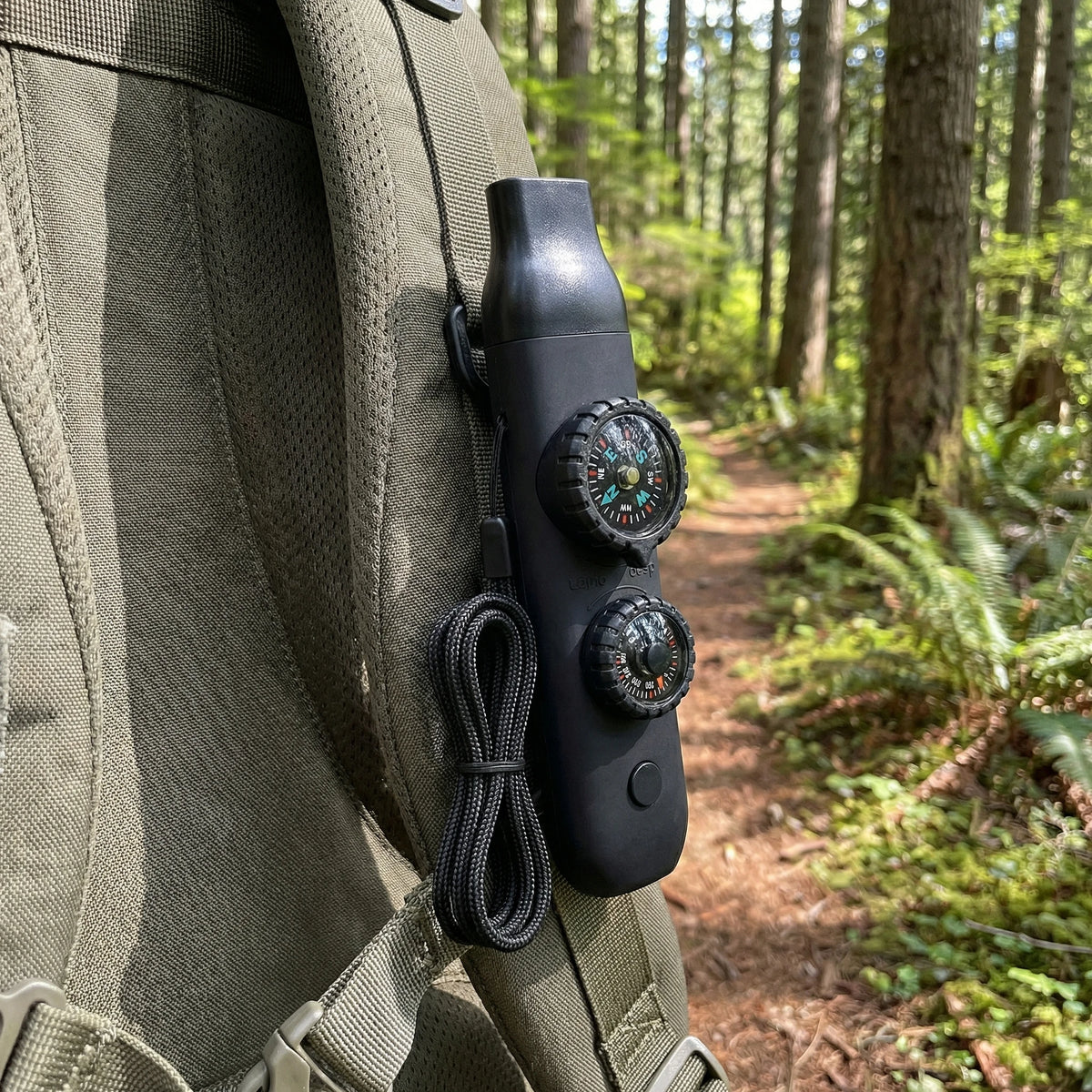 Emergency Survival Safety Whistle，Whistle for Kids with Lanyard,Compass,Thermometer,Ideal for Kayaking, Boating, Hiking, Camping