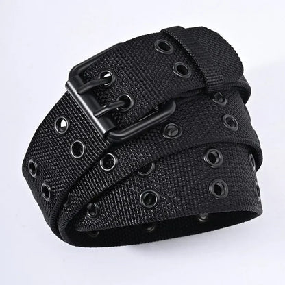New Men Breathable Nylon Fabric Belt outdoor sport Belt Pin Buckle Trousers Jeans Belt