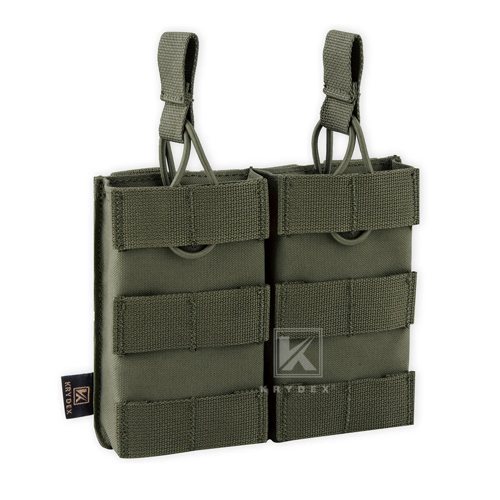 KRYDEX Tactical Magazine Pouch Single/Double/Triple Open-Top MOLLE Strap Holder Mag Pouch for 5.56mm M4 M16 Hunting Accessories