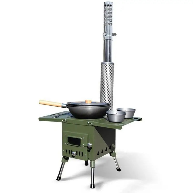 Camping Tent Stove Chimney Parts Portable Firewood Stove Accessories Chimney Tube Stainless Steel Spark Arrestor Cap Pipe