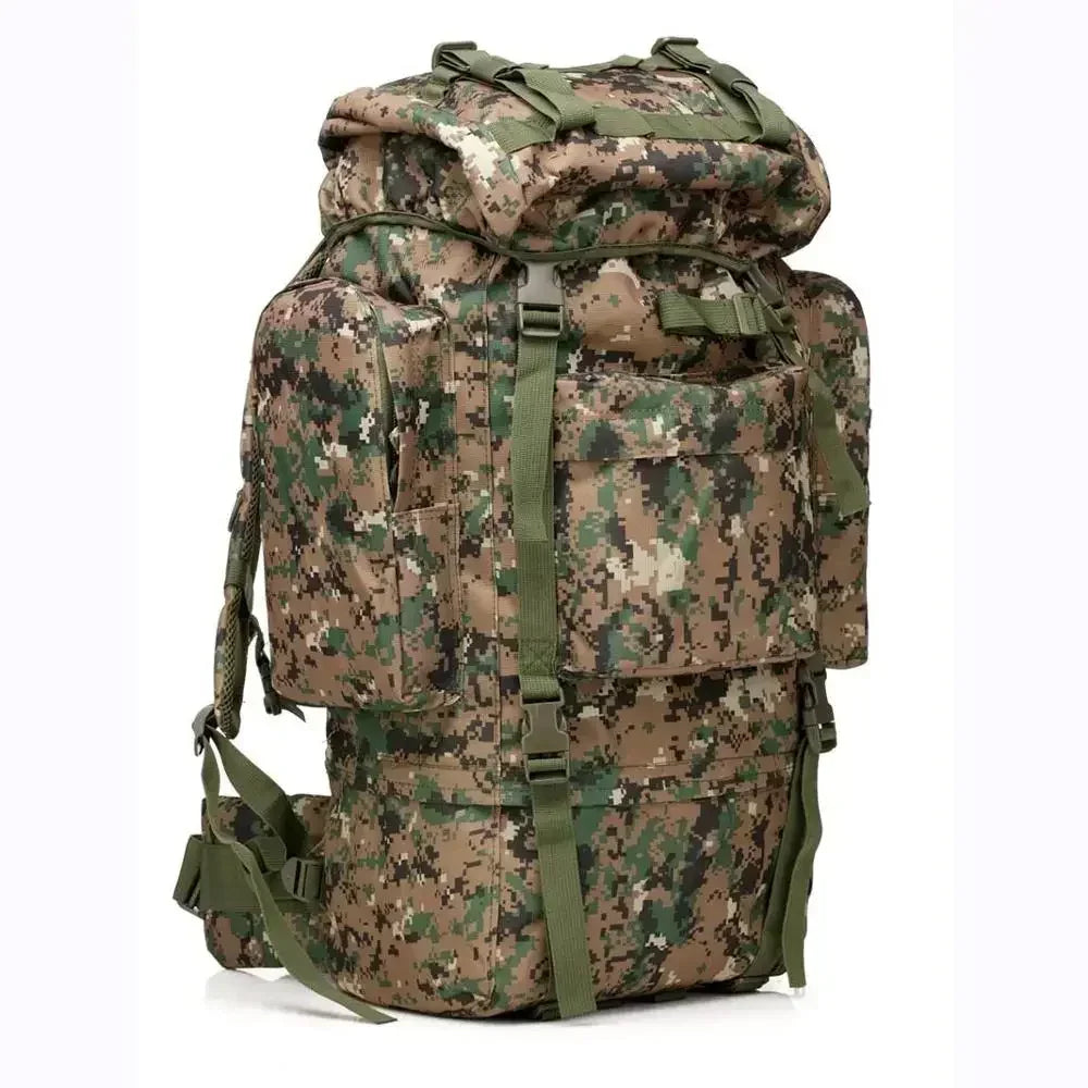 70L Metal Steel Frame Bag Men's New Hunting Backpack Waterproof Nylon Backpacks Hunting Bags