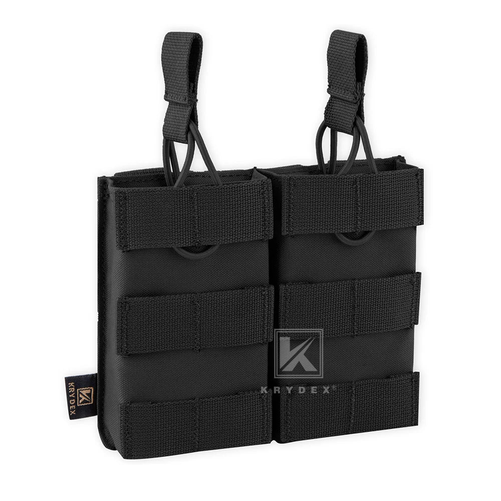 KRYDEX Tactical Magazine Pouch Single/Double/Triple Open-Top MOLLE Strap Holder Mag Pouch for 5.56mm M4 M16 Hunting Accessories