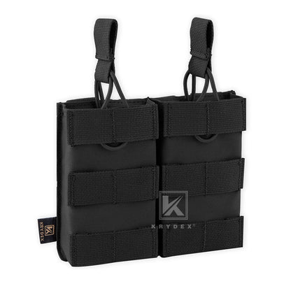 KRYDEX Tactical Magazine Pouch Single/Double/Triple Open-Top MOLLE Strap Holder Mag Pouch for 5.56mm M4 M16 Hunting Accessories