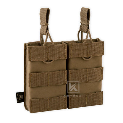 KRYDEX Tactical Magazine Pouch Single/Double/Triple Open-Top MOLLE Strap Holder Mag Pouch for 5.56mm M4 M16 Hunting Accessories