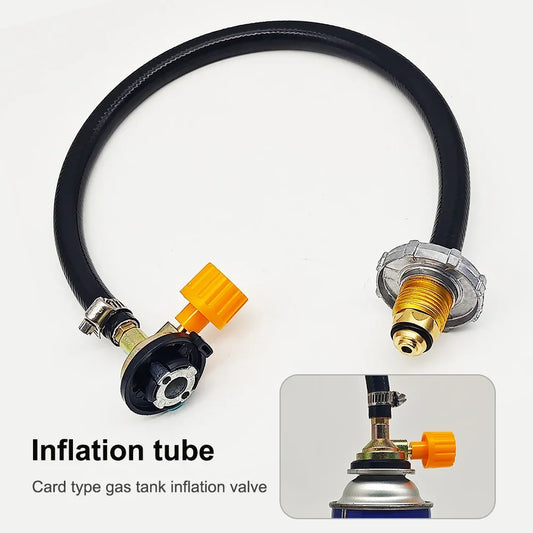 Outdoor Gas Tank Inflation Valve Cylinder Gas Inflate Camping Butane Gas Refillable Adapter Cylinder Tank Coupler Valve Gadgets