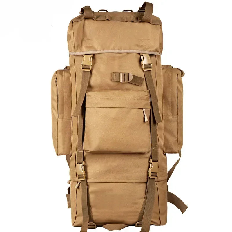 70L Metal Steel Frame Bag Men's New Hunting Backpack Waterproof Nylon Backpacks Hunting Bags