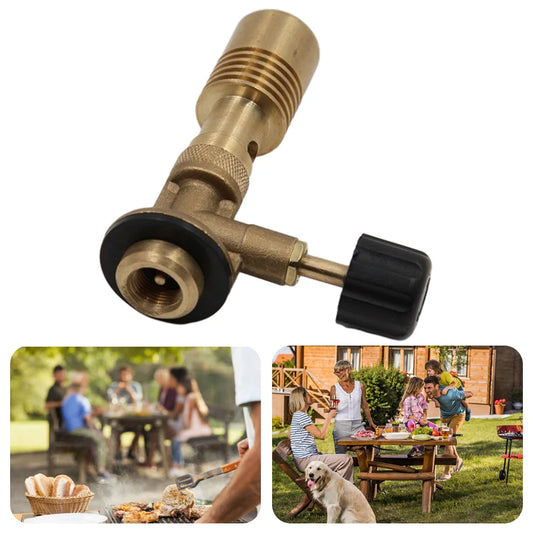 Brass Bunsen Burner Portable Flame Butan Gas Burner Laboratory Burner Gas Burner Head for Outdoor Camping/Picnic/BBQ