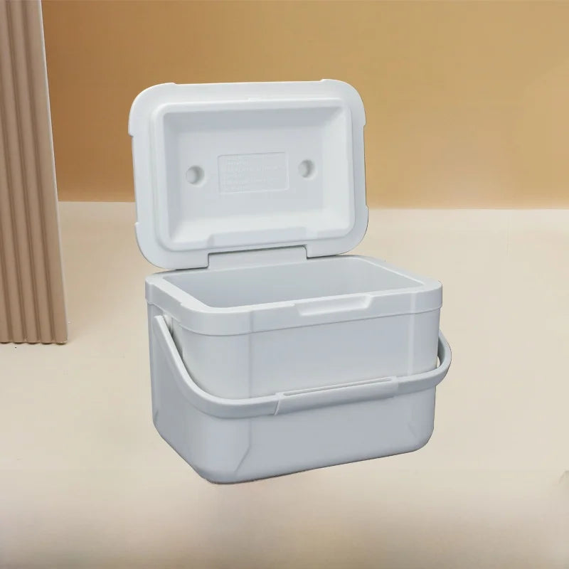 Portable PU Thermal Insulation Box Refrigerator 24L with Pull Rod for Outdoor Camping Fishing Stall Selling Wheel Mobile Ice Box