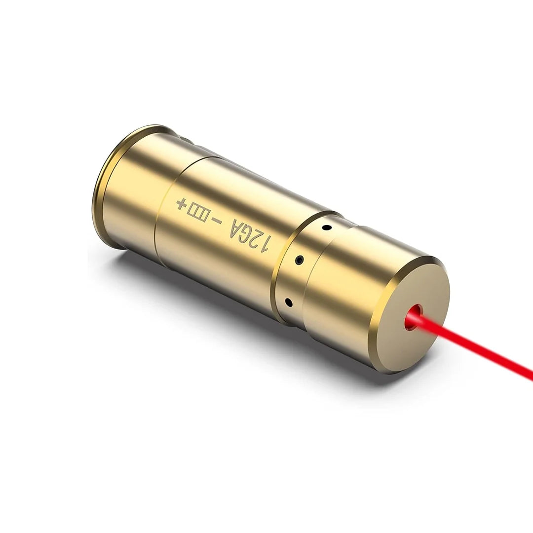 Feyachi Bore Sight 12 Gauge Red/Green Laser Zeroing Boresighter with 3 Sets of Batteries