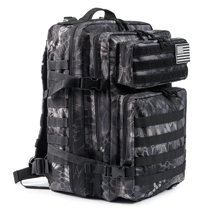45L Tactical Fishing Backpack Large 3 Day Outdoor Rucksack Hiking Camping Hunting Gear Bag Travel Pack for Outdoor Sport