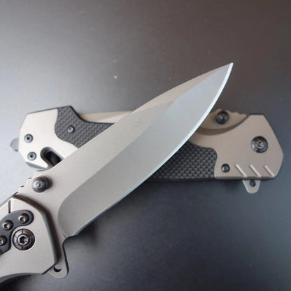 9" SPRING ASSISTED OPEN Hunting Folding POCKET KNIFE Camping Tactics EDC Knives
