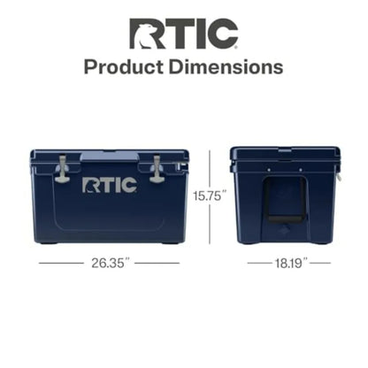 Ultra-Tough Cooler Hard Insulated Portable Ice Chest Box for Beach, Drink, Beverage, Camping, Picnic, Fishing, Boat, Barbecue R