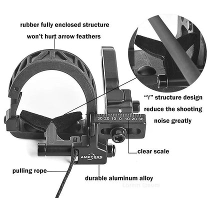 Archery Drop Away Arrow Rest Micro Adjustable Compound Bow Hunting Launcher RH Archery HuntingTarget  Practice Shooting Sport