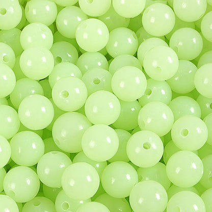 100pc/bag Fishing Floats Beads Luminous Light Glowing Balls Bass Fishing Baits