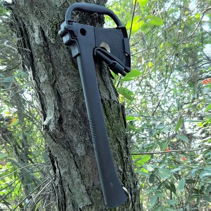 Ultimate Outdoor Survival Axe with Fire Starter - Multi-Use Tactical Camping Tool for Hiking, Emergency Tree Cutting, and Jungle