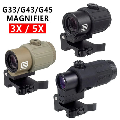 Tactical 551 552 553 558 Red Dot Holographic Sight Eotech G33 G43 G45 Scope 3X Magnifier Hunting Scope Hydra Riser Airsoft Scope