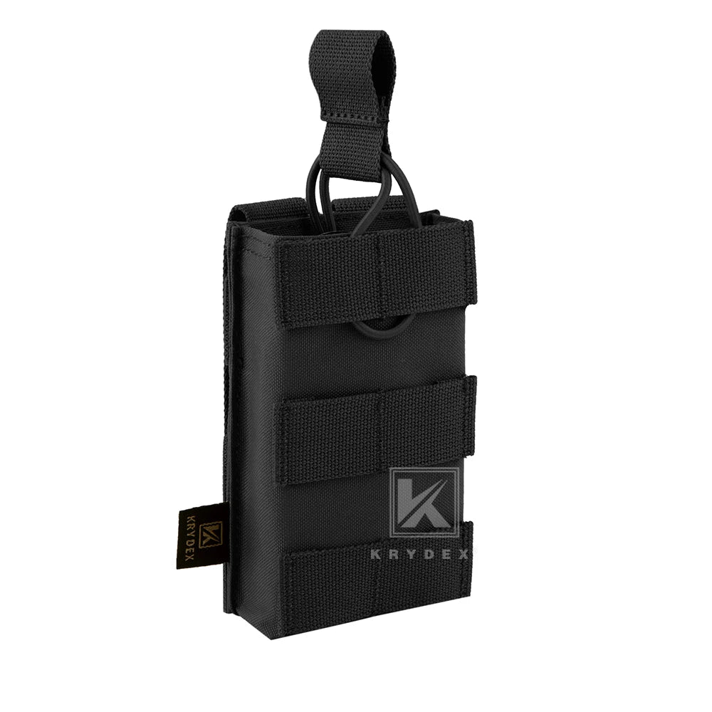 KRYDEX Tactical Magazine Pouch Single/Double/Triple Open-Top MOLLE Strap Holder Mag Pouch for 5.56mm M4 M16 Hunting Accessories