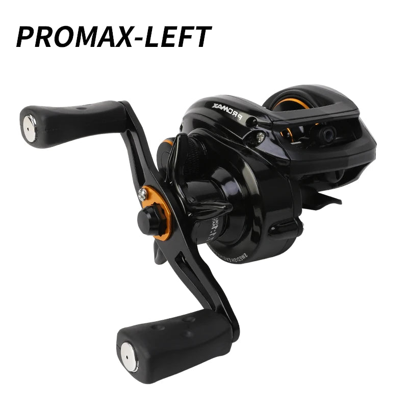 BILLINGS Baitcasting Reel 8KG Max Drag Carbon Fiber Main Body  7.1:1 High Gear Ratio 7+1BB Ultra Smooth Professional Bait Caster Fishing Reels for Freshwater Saltwater