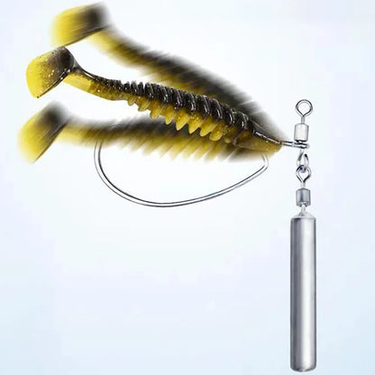 GOBAIT Fishing Sinker 3.5g 5g 7g 10g Weight 10PCS Slender Quick Rod Plumb Pendant Gear Swivel Metal Jig Pesca Tackle Cast Tool