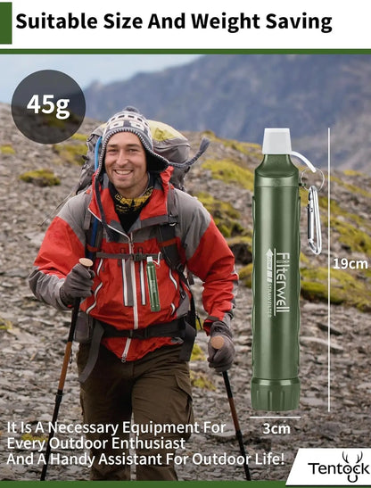 Water Filter Personal Purifier Simple Outdoor Portable Equipment Disaster Prevention Mountaineering Earthquake Lightweight Small