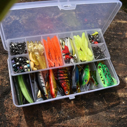 Practical Multifunctional Fishing Bait Kit Vivid Simulation Lure Design Durable Angling Supplies Perfect For Daily Freshwater Saltwater Outdoor Fish Catching Activities