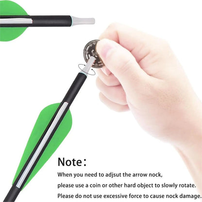 YLS Carbon Archery Arrows Practice Arrows Detachable Arrowhead and Nock 4 inch Streamlined TPU Feathers Perfect