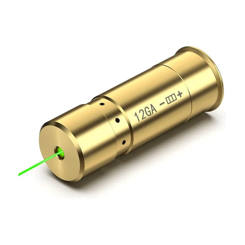 Feyachi Bore Sight 12 Gauge Red/Green Laser Zeroing Boresighter with 3 Sets of Batteries