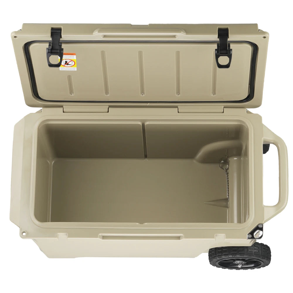 55L Rotomolded Outdoor Ice Chest Fishing Camping Beach Cooler Box