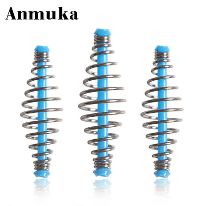 30pcs/Set Fishing Bait Spring Lure Inline Hanging Tackle Stainless Steel Feeder