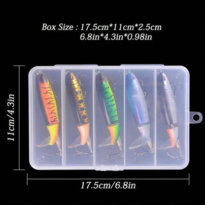 Top Water Pencil Wobblers Popper Lure Carp Fishing Lure Isca Artificial Hard Bait Pesca