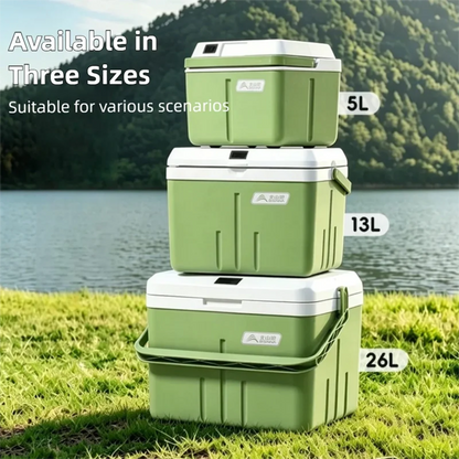 BISINNA Portable Ice Box Large Capacity Outdoor Travel Car Fridge with Temperature Display Camping Fishing Beach Cooler Box