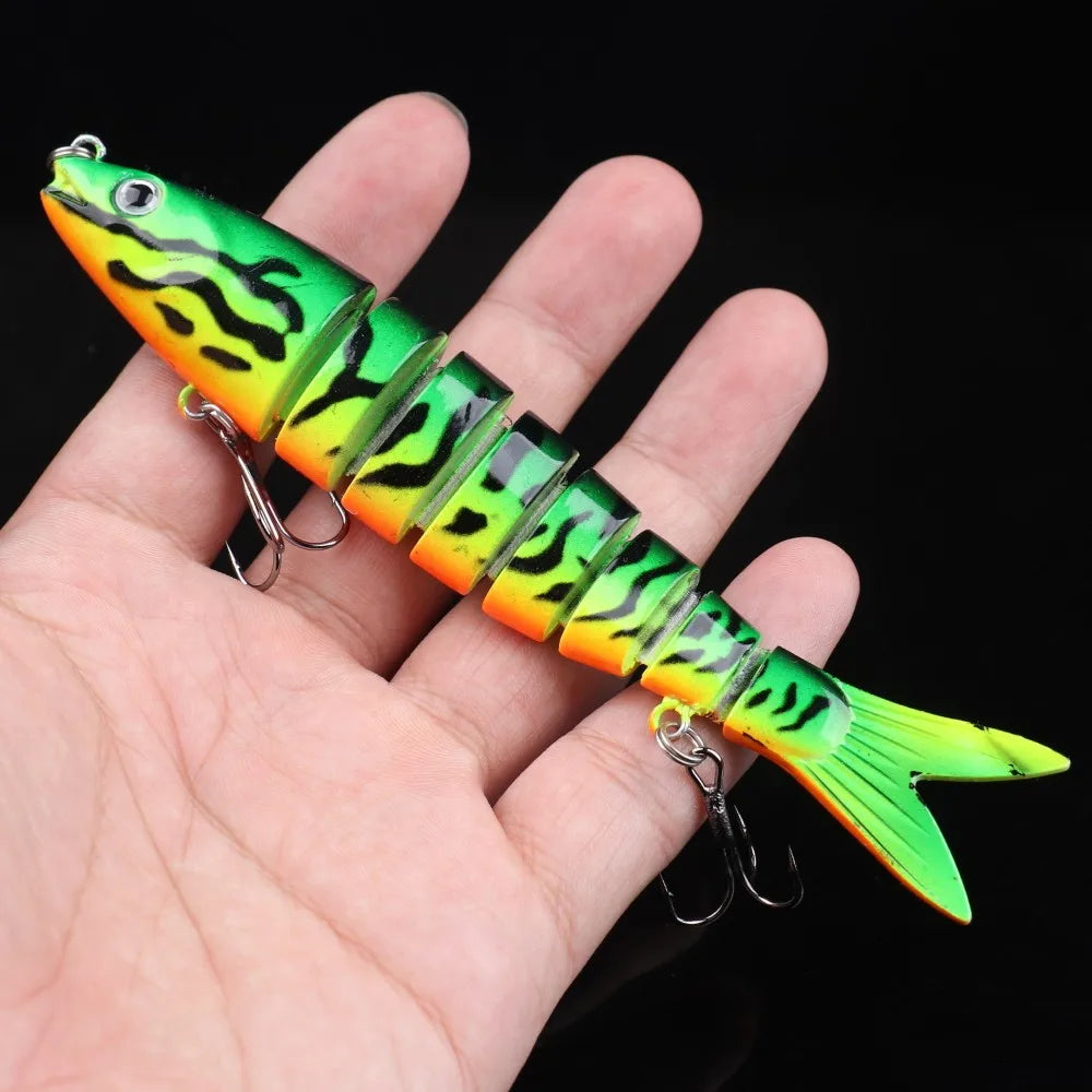 15pcs Jointed Fishing Lures Swimbait Hard Bait Artificial Bait 13cm 19g