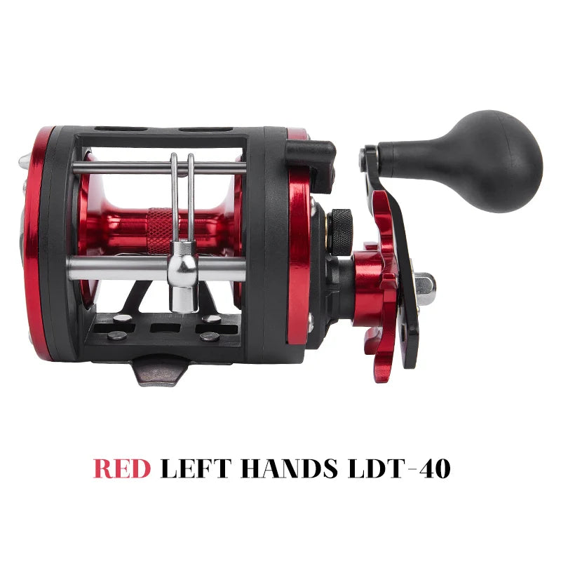 BILLINGS Trolling Drum Fishing Reel 33LB Max Drag 3.8:1 Gear Ratio Smooth Freshwater & Saltwater Universal Bait Caster Fishing Reels for Sea Bass Catfish  Grouper Trout
