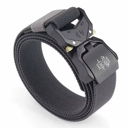 Activity Nylon Oxford Cloth Tactical Belt, Men's Wide Waist Belt for Hiking Work, Outdoor Camouflage Mountaineering Gear