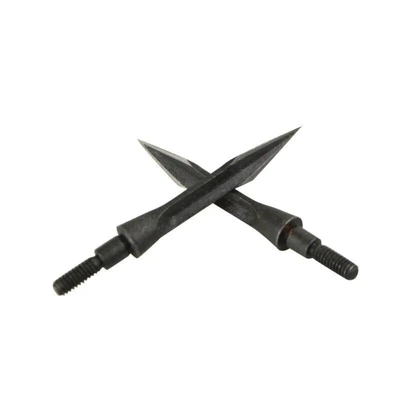 12pcs Archery Blade Broadheads 112Grain Arrowhead Carbon Steel Screw-in Arrowheads Points Tips Archery Target Hunting Shooting